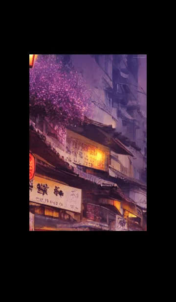 [LINE着せ替え] 和の夜桜#EH023。の画像1