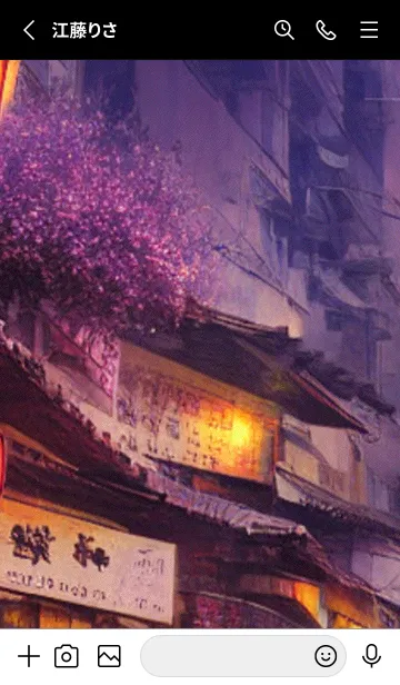 [LINE着せ替え] 和の夜桜#EH023。の画像2