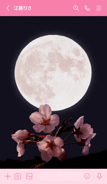 [LINE着せ替え] Sakura Full Moon #2-12の画像2