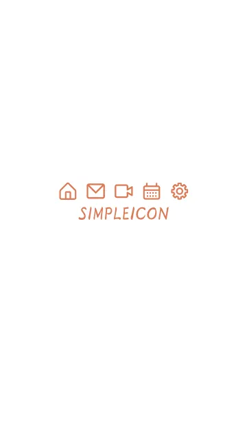 [LINE着せ替え] SIMPLE ICON -WHITE- 42の画像1