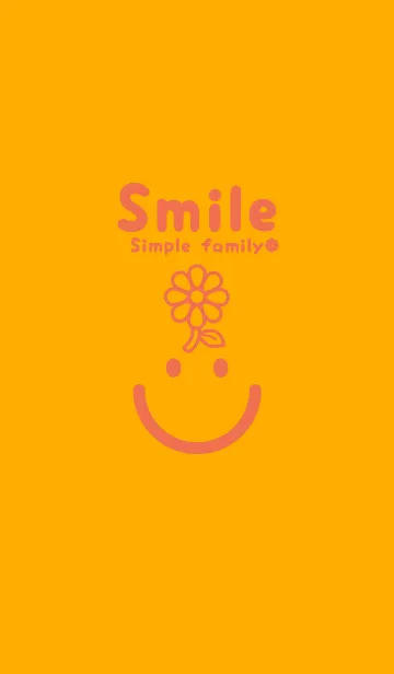 [LINE着せ替え] スマイル＆フラワー ディープサンフラワーの画像1