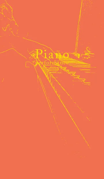 [LINE着せ替え] ピアノ演奏  タイガーリリーの画像1