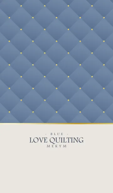 [LINE着せ替え] LOVE QUILTING - DUSKY BLUEの画像1