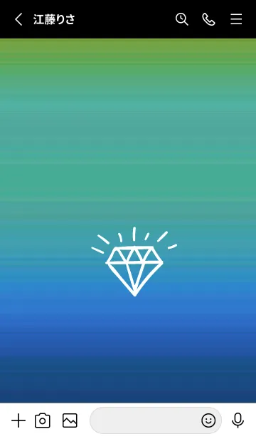 [LINE着せ替え] グラデーション ダイアモンド  241の画像2