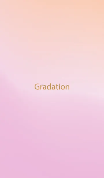 [LINE着せ替え] gradation ORANGE&PINK 77の画像1