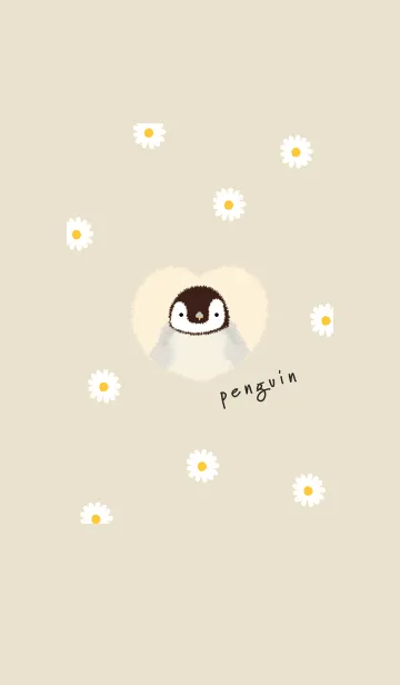 [LINE着せ替え] Penguin Heart yellow14_1の画像1