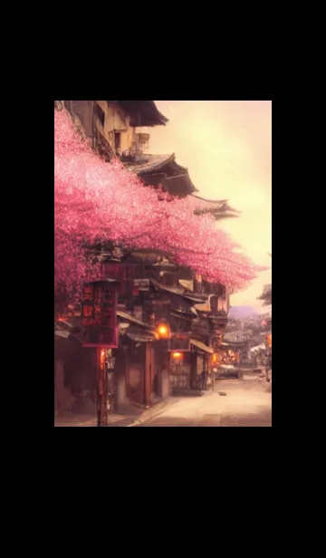 [LINE着せ替え] 和の夜桜#EI221。の画像1