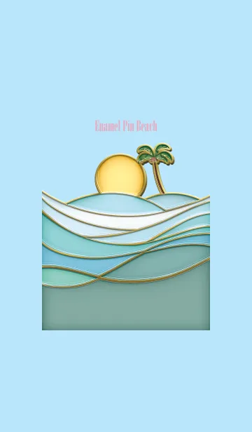 [LINE着せ替え] Enamel Pin Beach 17の画像1