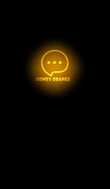 [LINE着せ替え] Honey Orange Neon Theme V4 (JP)の画像1