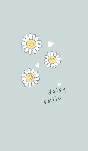 [LINE着せ替え] デイジースマイル2 bluegreen05_1の画像1