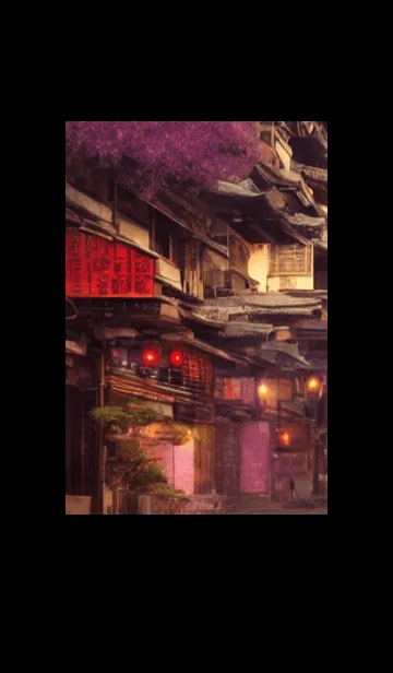 [LINE着せ替え] 和の夜桜#EI216。の画像1