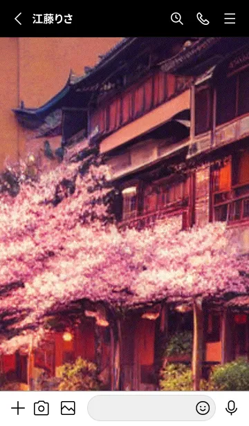 [LINE着せ替え] 和の夜桜#EI214。の画像2