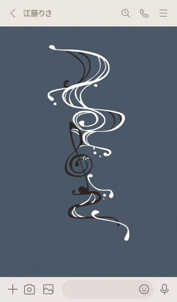 [LINE着せ替え] 和音 流水 音楽記号 粋03版の画像2