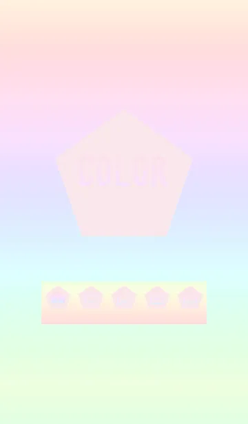 [LINE着せ替え] pink color rainbow I05の画像1