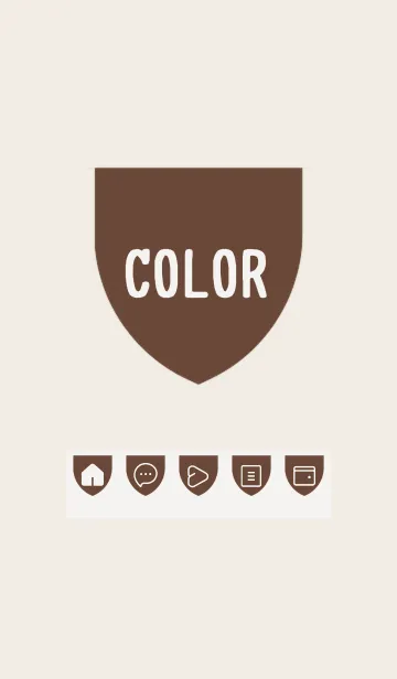 [LINE着せ替え] brown color X22の画像1