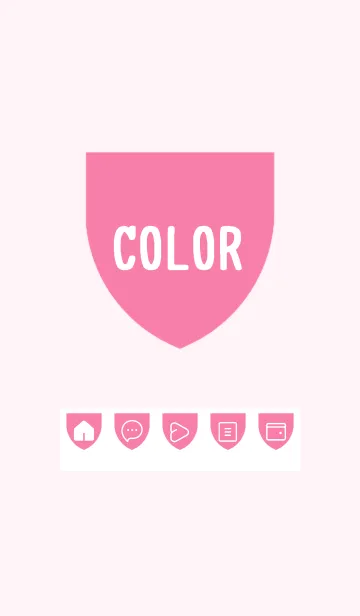[LINE着せ替え] pink color X21の画像1
