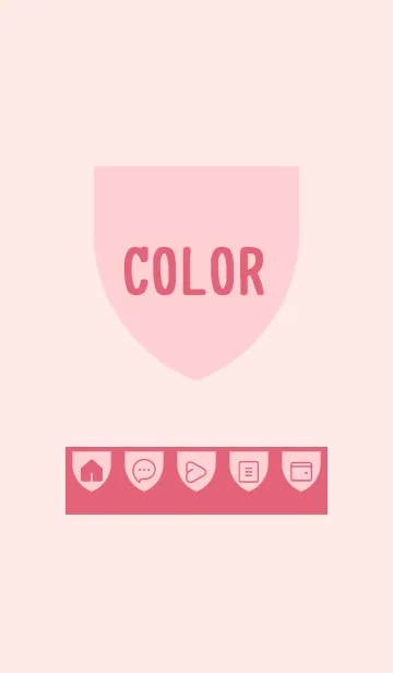 [LINE着せ替え] pink color X22の画像1