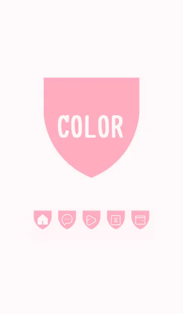 [LINE着せ替え] pink color X24の画像1