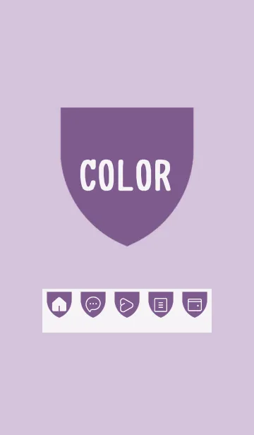 [LINE着せ替え] purple color X25の画像1