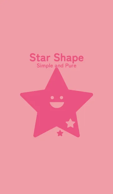 [LINE着せ替え] 星型の着せかえ ローズピンクの画像1