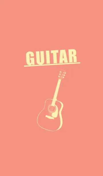 [LINE着せ替え] GUITAR COLOR  鮭色の画像1