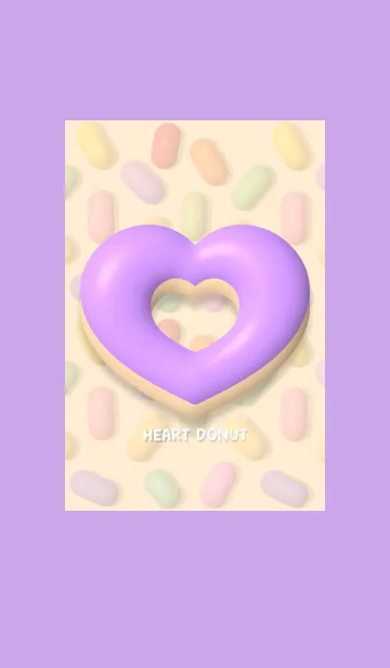 [LINE着せ替え] Heart Donut Cute Theme 2の画像1