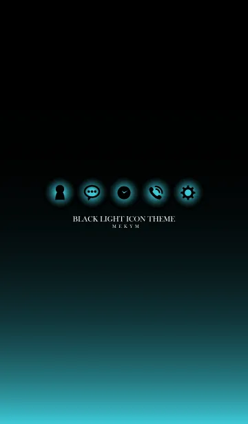 [LINE着せ替え] BLACK LIGHT ICON THEME.MEKYM 13の画像1