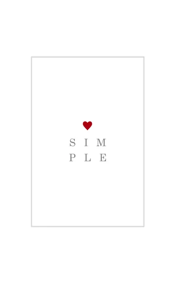 [LINE着せ替え] SIMPLE-HEART 23の画像1