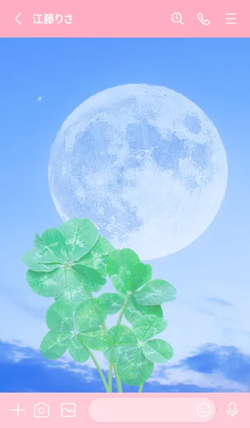 [LINE着せ替え] Real Lucky Clovers Full Moon #1-9の画像2