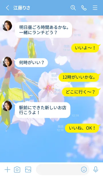 [LINE着せ替え] SakuraBokeh 49の画像3