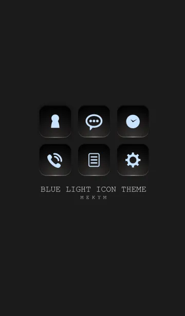 [LINE着せ替え] BLUE LIGHT ICON THEME-SWITCH- 13の画像1