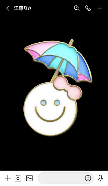 [LINE着せ替え] Enamel Pin Smaile 18の画像2