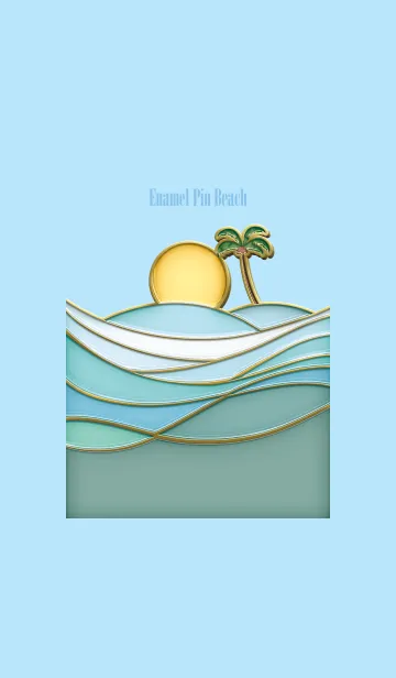 [LINE着せ替え] Enamel Pin Beach 20の画像1