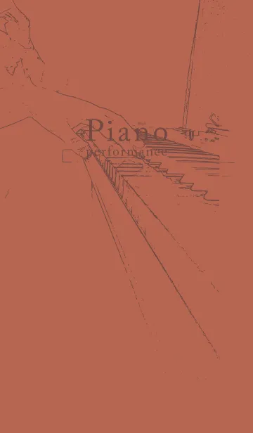 [LINE着せ替え] ピアノ演奏  キャメルの画像1