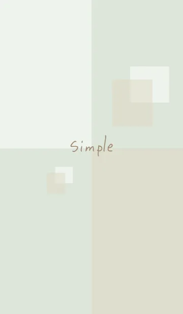 [LINE着せ替え] 白とベージュの四角13の画像1