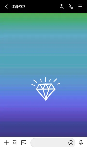 [LINE着せ替え] グラデーション ダイアモンド  242の画像2