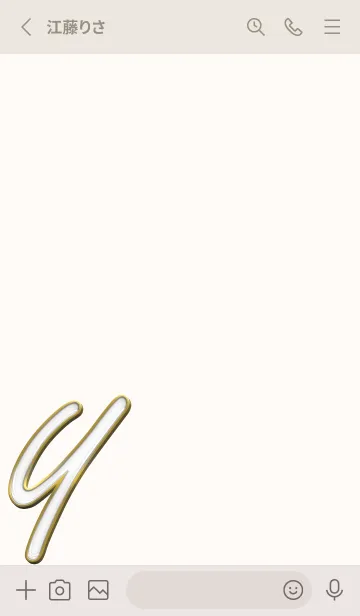 [LINE着せ替え] Enamel Pin INITIAL [Y].の画像2