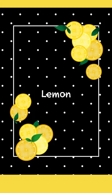 [LINE着せ替え] レモンと水玉の着せかえ 黄色の画像1