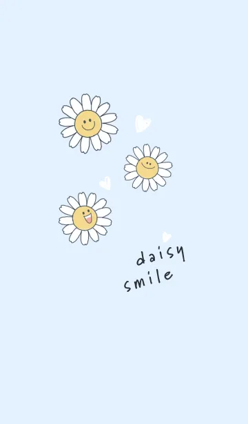 [LINE着せ替え] デイジースマイル2 blue18_1の画像1