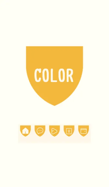 [LINE着せ替え] yellow color X23の画像1