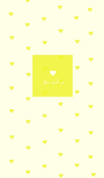 [LINE着せ替え] pattern_heart (yellow)の画像1