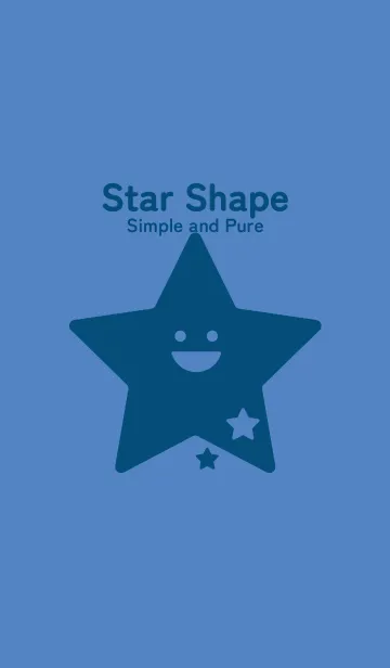 [LINE着せ替え] 星型の着せかえ 薄群青の画像1