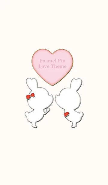 [LINE着せ替え] Enamel Pin LOVE Pair 6の画像1