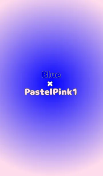 [LINE着せ替え] ブルー●パステルピンク1.TKCの画像1