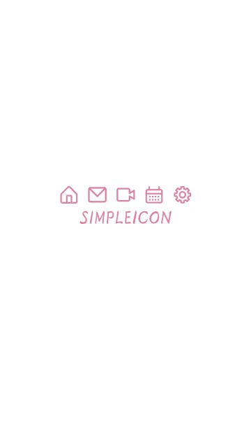 [LINE着せ替え] SIMPLE ICON -WHITE- 43の画像1