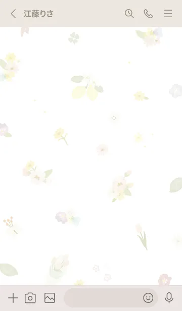 [LINE着せ替え] Heart Wreath pistachiogreen06_1の画像2