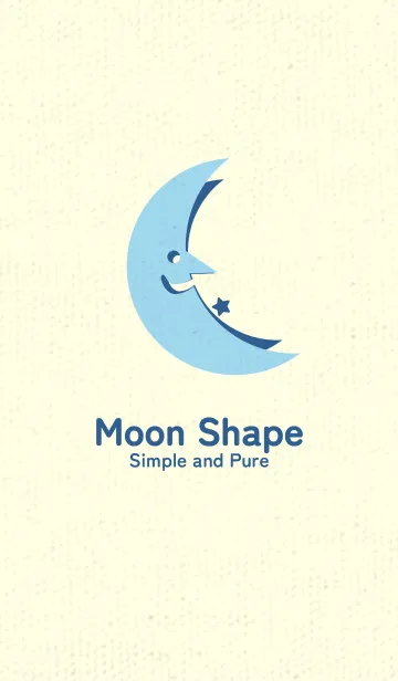 [LINE着せ替え] 月型の着せかえ 空色の画像1