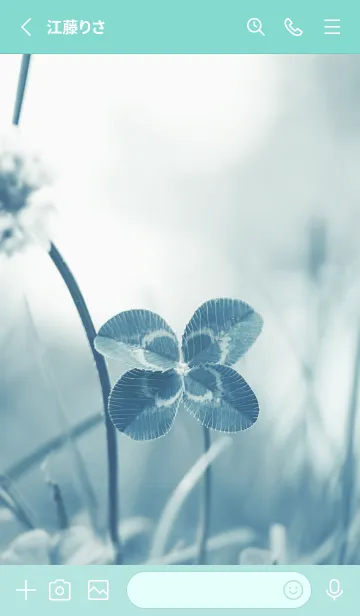 [LINE着せ替え] 四つ葉のクローバー Vintage Lens #15-16の画像2