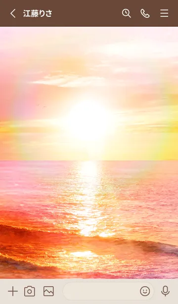 [LINE着せ替え] ＊運気最強＊太陽の浄化 Pink#の画像2