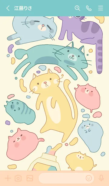 [LINE着せ替え] Color catの画像2